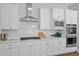 Well-appointed kitchen with white cabinetry, stainless steel appliances, and ample counter space for culinary enthusiasts at 3790 Chattahoochee (Lot 33) Rd, Cumming, GA 30041