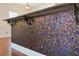 Unique kitchen bar with ornate corbels and beautiful iridescent mosaic tile at 556 Moreland Ne Ave # J, Atlanta, GA 30307