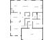 Detailed floor plan showcasing the layout of the first floor with kitchen, living, and dining areas at 372 Garnet Dr, Acworth, GA 30101