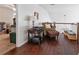 Cozy upstairs loft featuring hardwood floors and seating at 3862 Memphis Dr, Suwanee, GA 30024