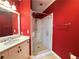 Bathroom featuring glass shower and modern fixtures at 2626 Peachtree Nw Rd # 1007, Atlanta, GA 30305