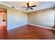 Bedroom with hardwood floors and access to the bathroom at 2626 Peachtree Nw Rd # 1007, Atlanta, GA 30305
