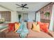 Comfortable living room with stylish sofa, accent pillows, and open layout at 3490 Primrose Pl, Decatur, GA 30032