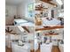 A collage of interior spaces shows an open floor plan with kitchen, dining, and living areas at 1575 Montreat Pl, Atlanta, GA 30311
