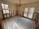 Dining room with an exposed wall and an exit to the backyard at 5396 Kirk Dr, Atlanta, GA 30349