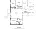 Detailed floor plan showcasing the layout of the house, including bedrooms and living spaces at 2960 Paul Harris Rd, Dallas, GA 30157