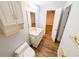 Bathroom with hard surface floors, vanity and medicine cabinet at 6025 Ashbury Ln, Cumming, GA 30028