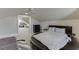 Bonus room with high ceilings featuring a round bed, and views into the exercise room at 3980 Saint Elisabeth Sq, Duluth, GA 30096
