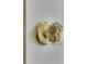 Close up of an interior crystal doorknob with a brass finish on a white door at 3980 Saint Elisabeth Sq, Duluth, GA 30096