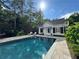 Private backyard oasis featuring a beautiful pool and spa, with lounge chairs creating a tranquil space for relaxation at 3980 Saint Elisabeth Sq, Duluth, GA 30096