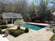 A sparkling pool with a poolhouse and outdoor living space offering a serene backyard retreat at 3980 Saint Elisabeth Sq, Duluth, GA 30096
