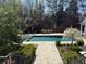 Secluded backyard oasis featuring a pool, spa, and lush landscaping, creating a private retreat at 3980 Saint Elisabeth Sq, Duluth, GA 30096