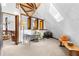 Attic office space featuring bright light, a desk, and unique architecture at 1275 S Deshon Rd, Lithonia, GA 30058