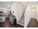 Inviting entryway with staircase and modern finishes at 1026 King Iron Dr, Lawrenceville, GA 30045