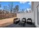 Cozy patio area with outdoor seating and a privacy fence at 1026 King Iron Dr, Lawrenceville, GA 30045