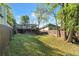 Well-maintained backyard with grass, enclosed by a wooden fence offering privacy at 2599 Church Nw St, Atlanta, GA 30318