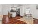Eat-in kitchen featuring granite countertops, stainless steel appliances, and bar stool seating at 2599 Church Nw St, Atlanta, GA 30318