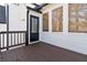 Outdoor deck area showcasing a glass-paneled door and views at 2762 Whitehurst Ne Dr, Marietta, GA 30062