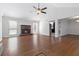 Comfortable living room with fireplace, wood floors, and an open layout perfect for entertaining at 2762 Whitehurst Ne Dr, Marietta, GA 30062