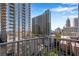Balcony offers city views at 860 Peachtree Ne St # 1502, Atlanta, GA 30308