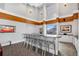 Elegant lounge area with bar seating, flat screen tv, and city views at 860 Peachtree Ne St # 1502, Atlanta, GA 30308