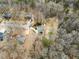 Overhead shot of the house among a lush landscape showing its location at 25 Queen Ct, Carrollton, GA 30116