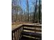 Private backyard features mature trees and deck at 641 Spring Forest Dr, Lawrenceville, GA 30043