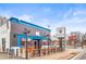 Trendy Blu Cantina in East Atlanta Village with outdoor patio seating at 484 Hammons Way, Atlanta, GA 30315
