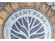 Grant Park emblem set in stone walkway at 484 Hammons Way, Atlanta, GA 30315