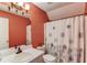 Cozy bathroom featuring white vanity and decorative shower curtain at 2094 Green Gate Pl, Grayson, GA 30017