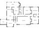 Floor plan displaying the layout of sunroom, kitchen, living room and bedroom spaces at 1141 Milstead Ne Ave, Conyers, GA 30012