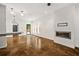 Modern living area featuring a fireplace, and sleek decor at 244 Locust Ne St # B, Atlanta, GA 30317