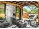 Lovely outdoor patio including a fire pit and seating area at 244 Locust Ne St # B, Atlanta, GA 30317