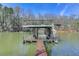 Private boat dock and lake access for waterfront living and recreational activities at 5040 Blackberry Ln, Buford, GA 30518