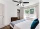Cozy bedroom featuring a comfortable bed, closet, and natural light from the window at 1300 Wichita Sw Dr, Atlanta, GA 30311