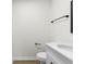 Bathroom features a white vanity, toilet and black fixtures at 2966 Knollberry Ln, Decatur, GA 30034