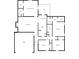 Black and white floor plan showing the layout of the home at 2966 Knollberry Ln, Decatur, GA 30034