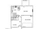 First floor plan featuring a kitchen, great room, flex room, and two car garage at 643 Egrets Lot 52 Lndg, Covington, GA 30014