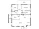 Detailed floor plan showcasing the layout of the home's living spaces, bedrooms, and bathrooms at 1104 Oak Knoll Se Ter, Atlanta, GA 30315