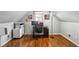 Efficient home office space with a modern desk, storage, and natural light from the window at 1030 Whistling Swan Pl, Marietta, GA 30066