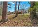 Back exterior view of home with expansive yard and mature trees, offering a serene and private outdoor space at 161 Diane Se Dr, Smyrna, GA 30082