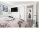 Bedroom featuring a mounted television and an open doorway to another room at 2178 Penelope Nw St, Atlanta, GA 30314