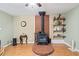 Living area with a brick fireplace feature and warm accents at 209 Sweetwater Trl, Villa Rica, GA 30180