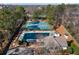 Aerial view of community amenities featuring tennis courts, pool, and more at 4095 Oberon Se Ct, Smyrna, GA 30080