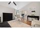 A bright primary bedroom with a mirror, white walls, and neutral decor at 4861 Karls Gate Dr, Marietta, GA 30068