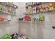 Walk-in pantry with wire shelving, perfect for storing all your kitchen essentials in an organized manner at 1263 Polk Xing, Mcdonough, GA 30252