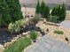 A detailed view of a well-maintained garden featuring decorative accents and a paver walkway at 130 Maple Creek Way, Woodstock, GA 30188