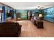 Comfortable living room featuring a TV, hardwood floors, and a mural at 28 East Boxwood Dr, Cartersville, GA 30121