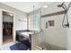 Bathroom showcasing separate tub and shower, tile surround and glass door at 3004 Westray Nw Ct, Marietta, GA 30064