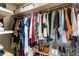 Well-organized closet with shelves and hanging rods for clothing and accessories at 57 Forsyth Nw St # 5F, Atlanta, GA 30303